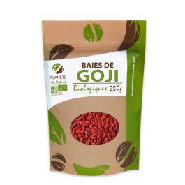 Planète au Naturel Baies de Goji BIO - مكمل غذائي لمحاربة ضغط الدم ، السموم و تقوية الدفاعات المناعية - 250غ