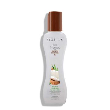 BIOSILK Silk Therapy & Coconut Oil - Traitement hydratant sans rinçage pour cheveux et corps