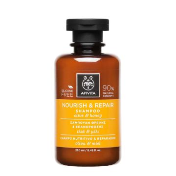 APIVITA Nourish & Repair Shampoo - Shampooing nourrissant réparateur, pour cheveux secs - 250ml