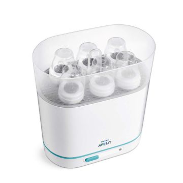 AVENT Stérilisateur à vapeur électrique - 6 biberons - 3 en 1
