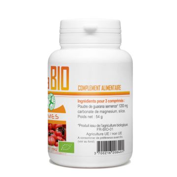 Bio Atlantic Guarana BIO - Complément alimentaire Forme et vitalité / Mémoire et concentration / Minceur - 120 comprimés