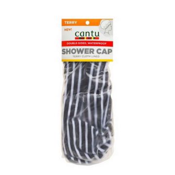 CANTU Shower Cap Terry Cloth Lined - Bonnet de douche en épouge bi-faces waterproof