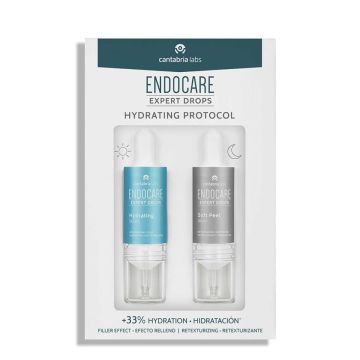 CANTABRIA LABS Endocare Expert Drops Protocole Hydratant - Sérum hydratant 10ml + sérum anti-rides 10ml + Ecran ultra gel SPF50+ 50ml offerte
