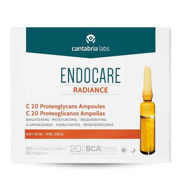 CANTABRIA LABS Endocare C20 - Sérum anti-poxydant hydratant éclat - 30 ampoules de 1ml
