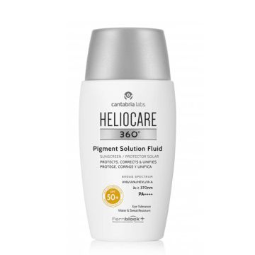 CANTABRIA LABS Heliocare 360° Fluid - Protecteur solaire unifiant dépigmentant SPF50+ - 50ml