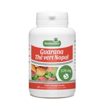 GPH Diffusion Guarana Thé Vert Nopal - Complément alimentaire Forme et vitalité / Bien-être - 100 comprimés