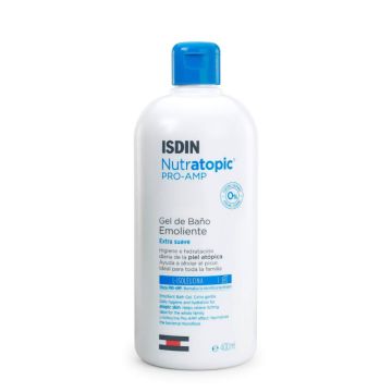isdin nutratopic-pro-amp-gel-bain-emollient-corps-peaux-atopiques-isdn89-gep400