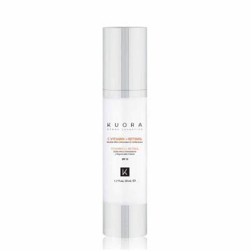 KUORA Vitamin C + Rétinol - Sérum concentré double effet anti-oxydant régénérateur cellulaire - 50ml