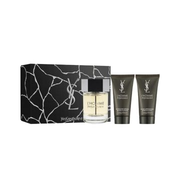 YVES SAINT LAURENT  L'Homme - Coffret pour homme eau de toilette 100ml + gel douche 50ml + baume après-rasage 50ml