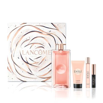 LANCOME Idôle Le Parfum - Eau de parfum pour femme 100ml + format voyage 10ml + crème 50ml + mascara liftant 2,5ml