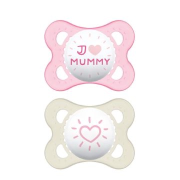 MAM Love & Affection - Lot de 2 sucettes 0 à 6 mois