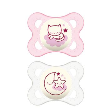 MAM Original Night - Lot de 2 sucettes 0 à 6 mois