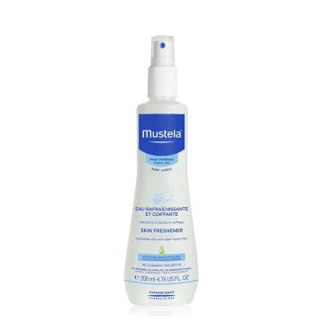 MUSTELA Eau Raffaîchissante Coiffante  - Adaptée pour le corps et les cheveux de bébé - 200ml