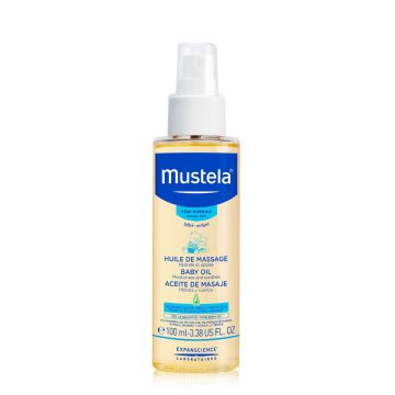 MUSTELA Huile de Massage - Idéale pour peaux normales de bébé - 110ml