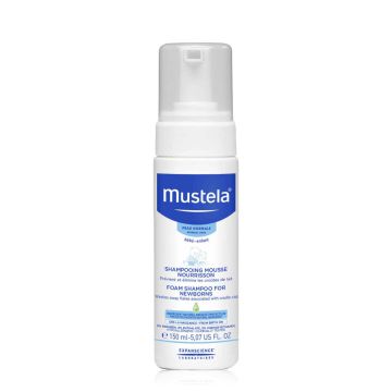 MUSTELA Shampooing Mousse Nourrisson - Shampooing adapté au nouveau-né - 150ml