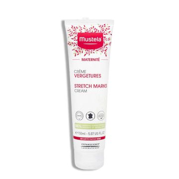 MUSTELA Maternité  - Crème prévention des vergetures, ingrédients 98% origine naturelle - 150ml