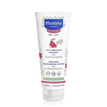 MUSTELA Lait Hydratant Apaisant  - Lait corps pour peaux très sensibles du bébé et de l'enfant - 200ml