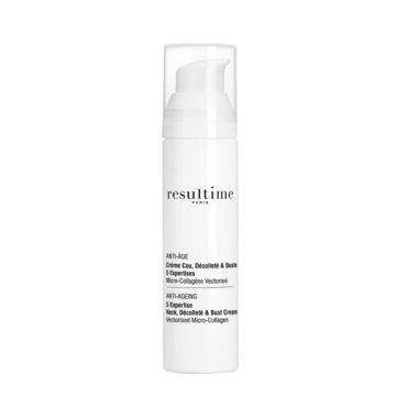 RESULTIME Anti-âge - Crème cou décolleté buste 5 expertises pour toutes peaux - 50ml