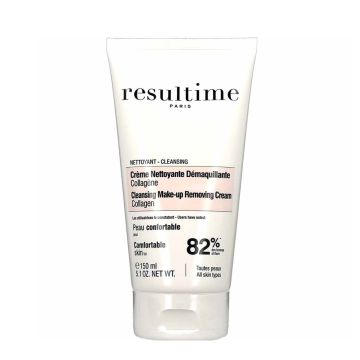 RESULTIME Collagène - Crème nettoyante démaquillante pour toutes peaux - 150ml