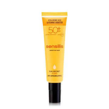 SENSILIS Sun Secret Ecran Solaire Fluide Invisible Anti-âge SPF50+