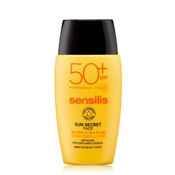 SENSILIS Sun Secret Water Ultra Fluid - Ecran solaire fluide anti-âge ultra-léger SPF50+ - 40ml