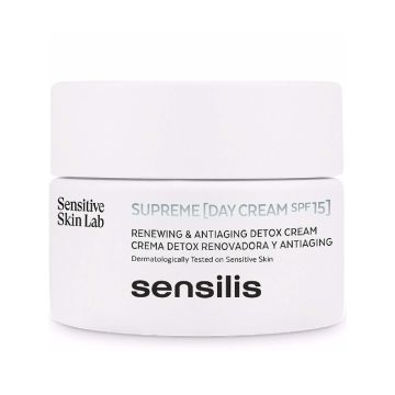 SENSILIS Supreme [Day Cream SPF15] - Crème de jour anti-rides SPF15 pour peaux normales à sèches - 50ml