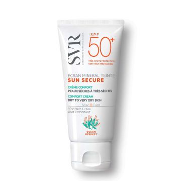 svr sun-secure-ecran-mineral-teinte-creme-confort-peaux-seches-spf50