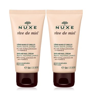 NUXE Rêve de Miel - Crème mains et ongles pour mains desséchées - 2x50ml