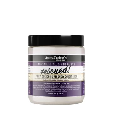 AUNT JACKIE'S Grapeseed Rescued! Thirst Quenching Recovery Conditioner - Après-shampooing hydratant réparateur pour cheveux secs et abîmés - 443ml
