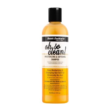 AUNT JACKIE'S Oh So Clean Moisturizing & Softening Shampoo - Shampooing hydratant et adoucissant pour cheveux secs - 355ml