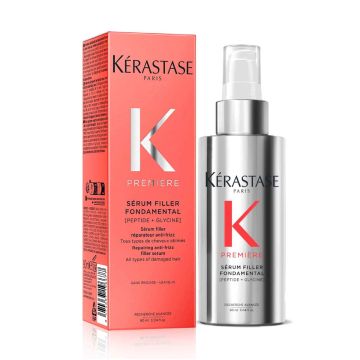 KERASTASE Première Sérum Filler Fondamental - Sérum capillaire réparateur anti-frisottis pour tous types de cheveux abîmés - 90ml