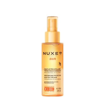 NUXE Sun - Huile lactée capillaire protectrice hydratante pour cheveux exposés au soleil - 100ml