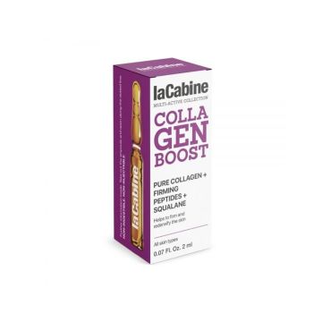 LA CABINE Collagen Boost Ampoules - Soin anti-âge raffermissant redensifiant pour tous types de peaux