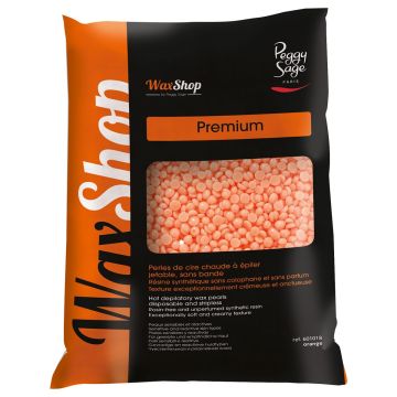 PEGGY SAGE Perles de cire chaude pour épilation Orange - 800g