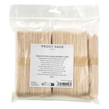 PEGGY SAGE Spatules jetables en bois pour le corps - 15cm - 200 pièces
