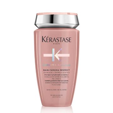 KERASTASE Chroma Absolu Bain Chroma Respect - Shampooing hydratant protecteur sans sulfates cheveux colorés sensibilisés ou abîmés, fins à moyens