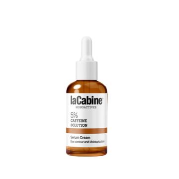 LA CABINE Monoactives 5% Caffeine Solution - Crème-sérum contour des yeux défatigante anti-poches anti-cernes pour tous types de peaux - 30ml