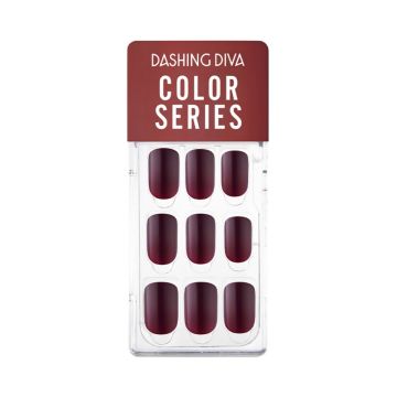DASHING DIVA Magic Press Nails Burgundy Plum