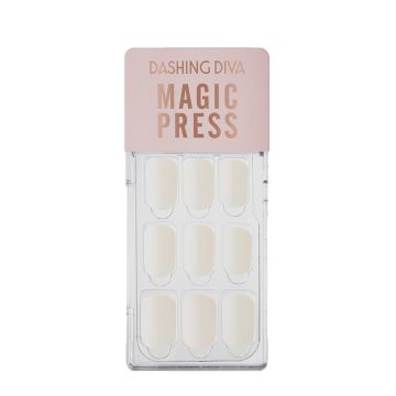 DASHING DIVA Magic Press Nails Porcelain White
