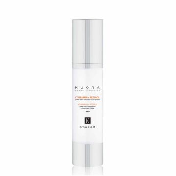 KUORA Vitamin C + Rétinol - Sérum concentré double effet anti-oxydant régénérateur cellulaire - 50ml