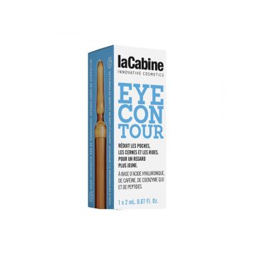 LA CABINE Eye Contour Ampoules - Soin contour des yeux hydratant défatigant raffermissant anti-rides anti-cernes anti-poches
