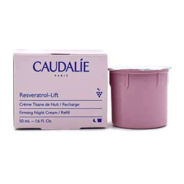 CAUDALIE Resveratrol-Lift Crème Tisane - Crème de nuit anti-rides pour tous types de peaux recharge - 50ml