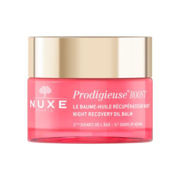 NUXE Crème Prodigieuse Boost Le Baume Huile Récupérateur Nuit Premiers Signes de l'âge pour tous types de peaux - 50ml