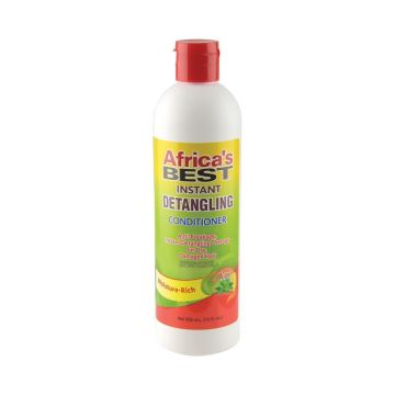 AFRICA'S BEST Instant Detangling Conditioner - Après-shampooing démêlant hydratant pour cheveux secs ou abîmés -355 ml