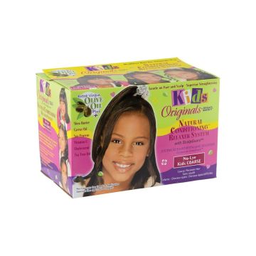 KIDS ORIGINALS Coarse Relaxer Kit - Défrisant sans soude doux et lissant pour cheveux frisés ou crépus enfants