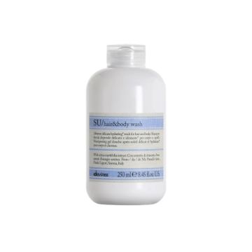 DAVINES Su Hair & Body Wash - Shampooing gel-douche après-soleil hydratant pour cheveux et corps - 250ml