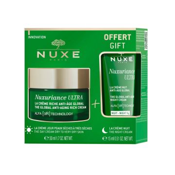 NUXE Nuxuriance Ultra - Crème riche anti-âge global 50ml + Crème nuit 15ml offerte