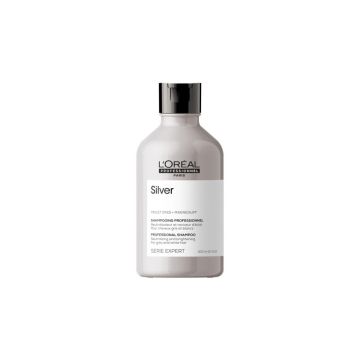 L'ORÉAL PROFESSIONNEL Silver - Shampooing professionnel neutraliseur et raviveur d'éclat pour cheveux gris et blancs