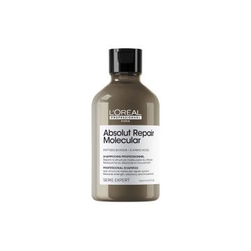L'ORÉAL PROFESSIONNEL Absolut Repair Molecular - Shampooing professionnel restaurateur de force, elasticité et mouvement pour cheveux abîmés - 300ml