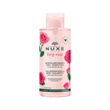 NUXE Very Rose - Eau micellaire apaisante 3-en-1 pour tous types de peaux même sensibles - 750ml